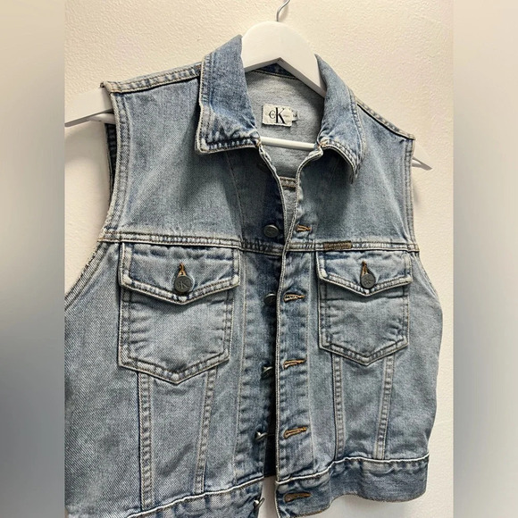 Vintage Calvin Klein Jeans Denim Vest - Picture 2 of 5